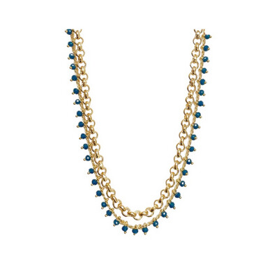 Formation Beaded Multi Chain Necklace