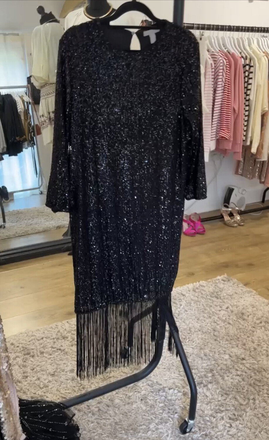 Sequin Fringed Dress - Hire