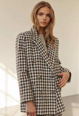 Sofie Schnoor - Checked Blazer Coat