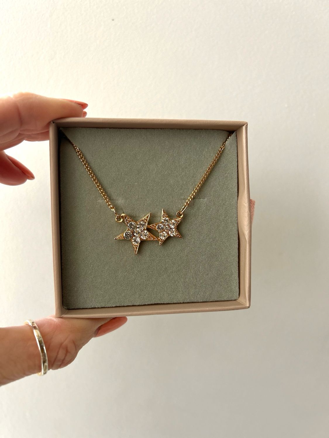 Gold Trip - Vintage Double Star Necklace