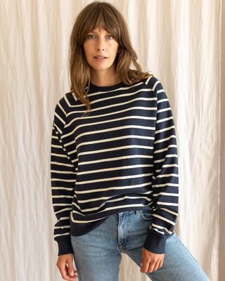 Ivy T - NANCY Organic Cotton Breton Oversized Sweatshirt