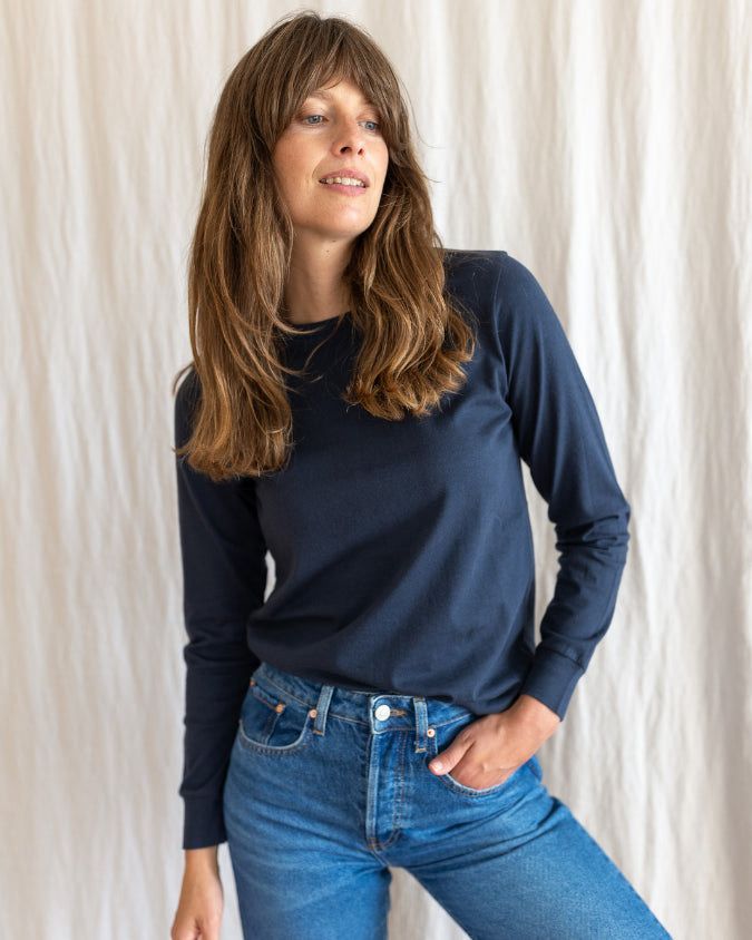 Ivy T - AUDREY Organic Cotton Crew Long Sleeve