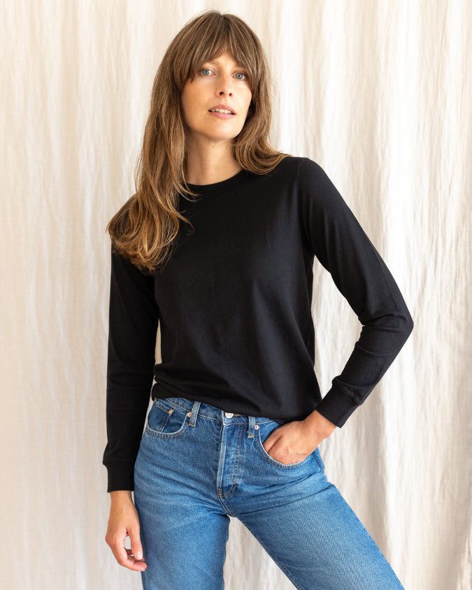 Ivy T - AUDREY Organic Cotton Crew Long Sleeve