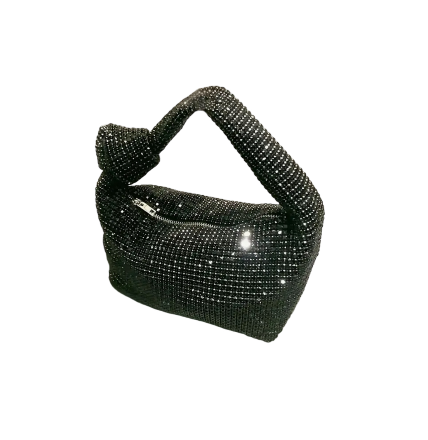Rhinestone Bag With Knot Strap - HIRE