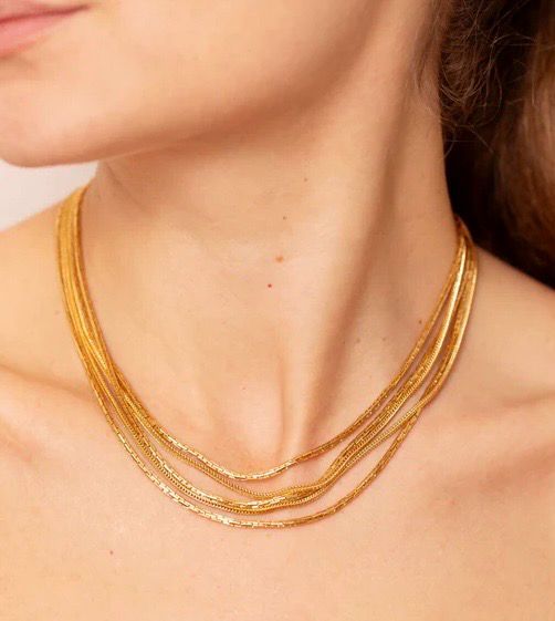 Gold Trip - Vintage Multi Layer Necklace - HIRE