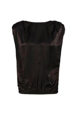 My Essential Wardrobe ESTELLE Wrap Back Satin Top