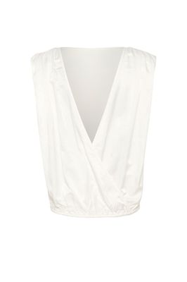 My Essential Wardrobe ESTELLE Wrap Back Satin Top