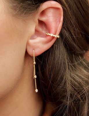 Gold Trip Waterfall Threader Earrings
