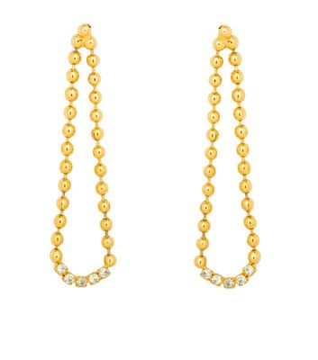 Gold Trip Vintage Bead Drop Earrings