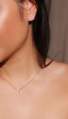 Gold Trip Wishbone Earrings