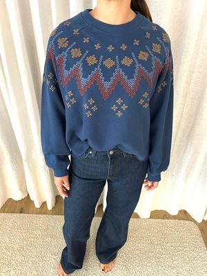 Louizon Embroidered Sweatshirt