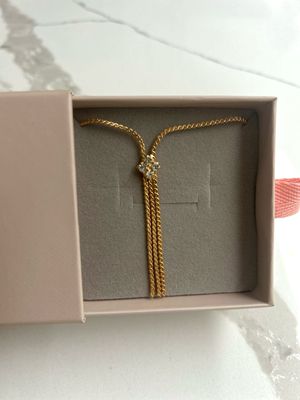 Gold Trip Vintage Triple Drop Flower Necklace