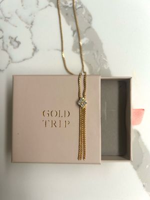 Gold Trip Vintage Triple Drop Flower Necklace