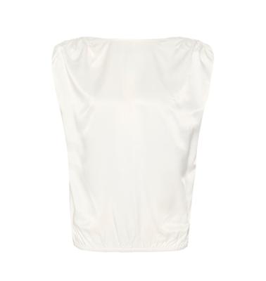 My Essential Wardrobe ESTELLE Wrap Back Satin Top