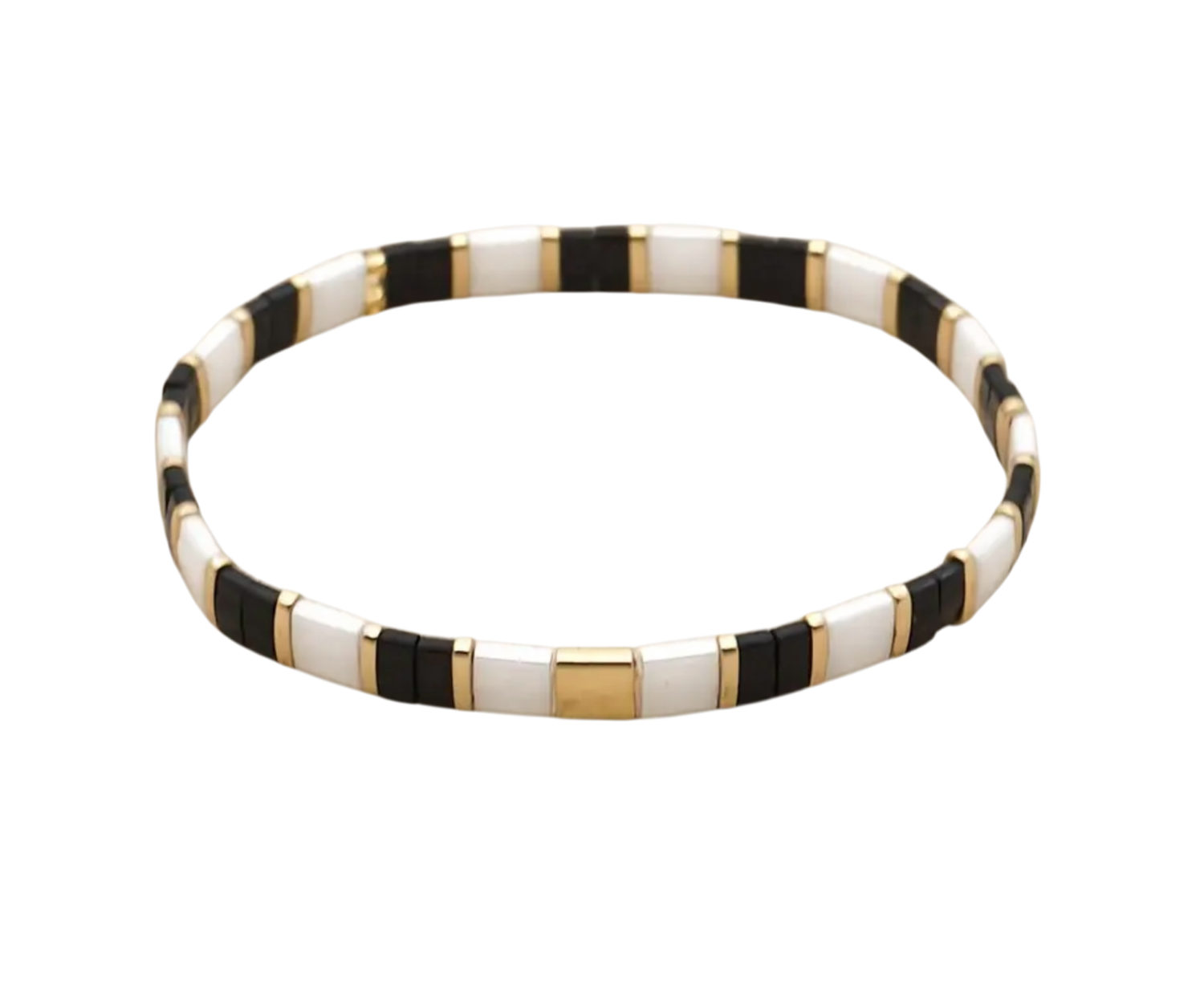 Glass Beaded Stretch Bracelet