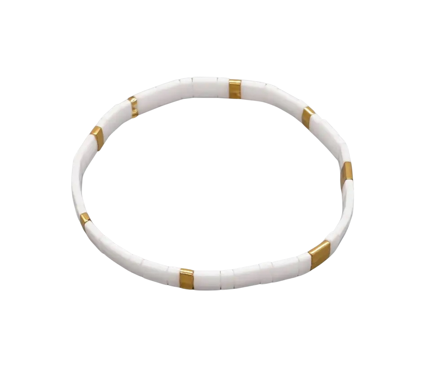 Glass Beaded Stretch Bracelet