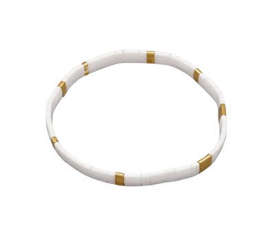 Glass Beaded Stretch Bracelet