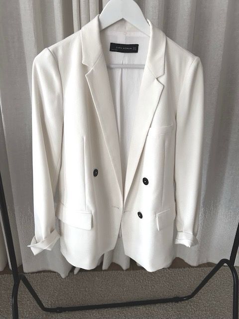Ivory Double Breasted Blazer - HIRE