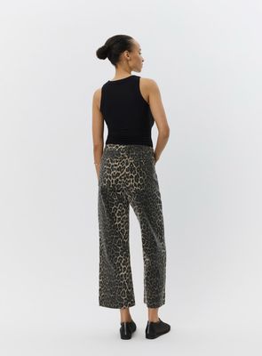 Sofie Schnoor TOULOUSE Leopard Crop Jeans