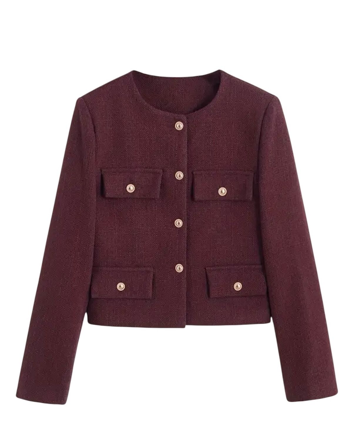 Collarless Jacket