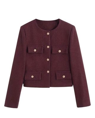 Collarless Jacket