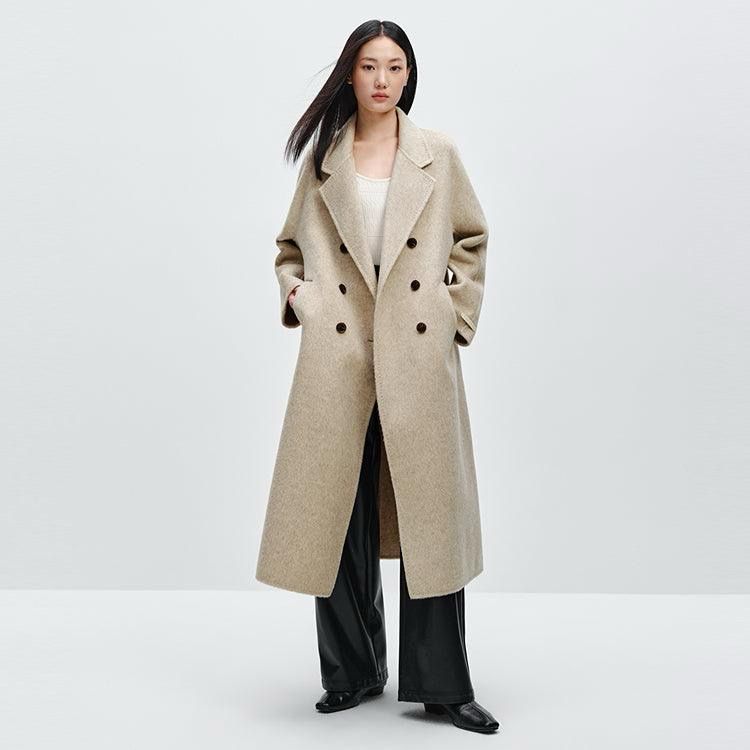 Wool Blend Oversized Minimalist Coat