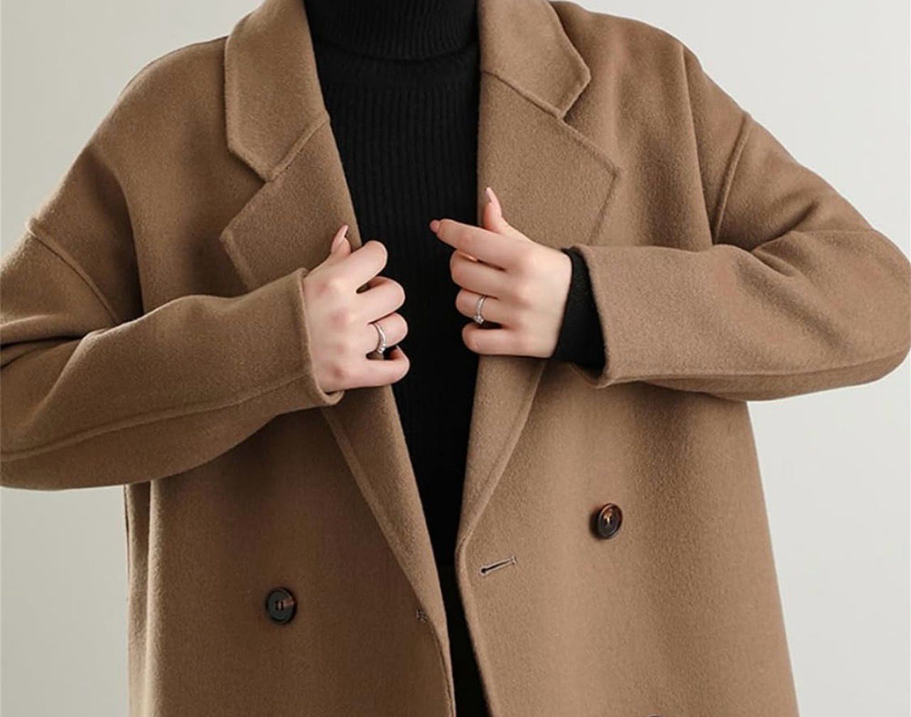 Wool Double Faced Classic Coat