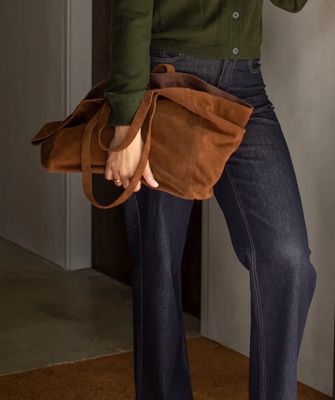CHALK SOHO Suede Tote