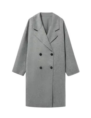 Alpaca Wool Blend Double Faced Coat