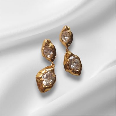 Drop Zirconia Earrings