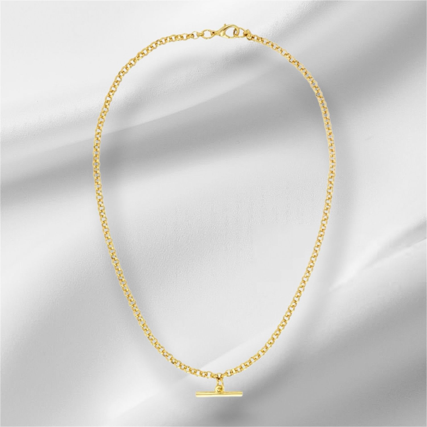 Gold Trip - Vintage T Bar Charm Necklace