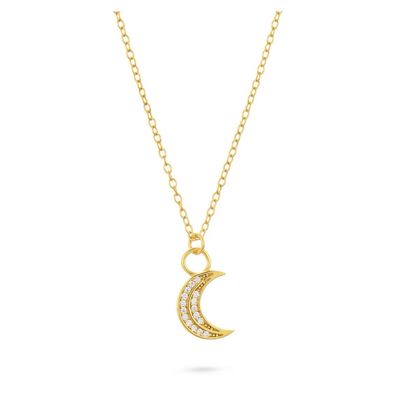 Gold Trip Celestial Moon Necklace
