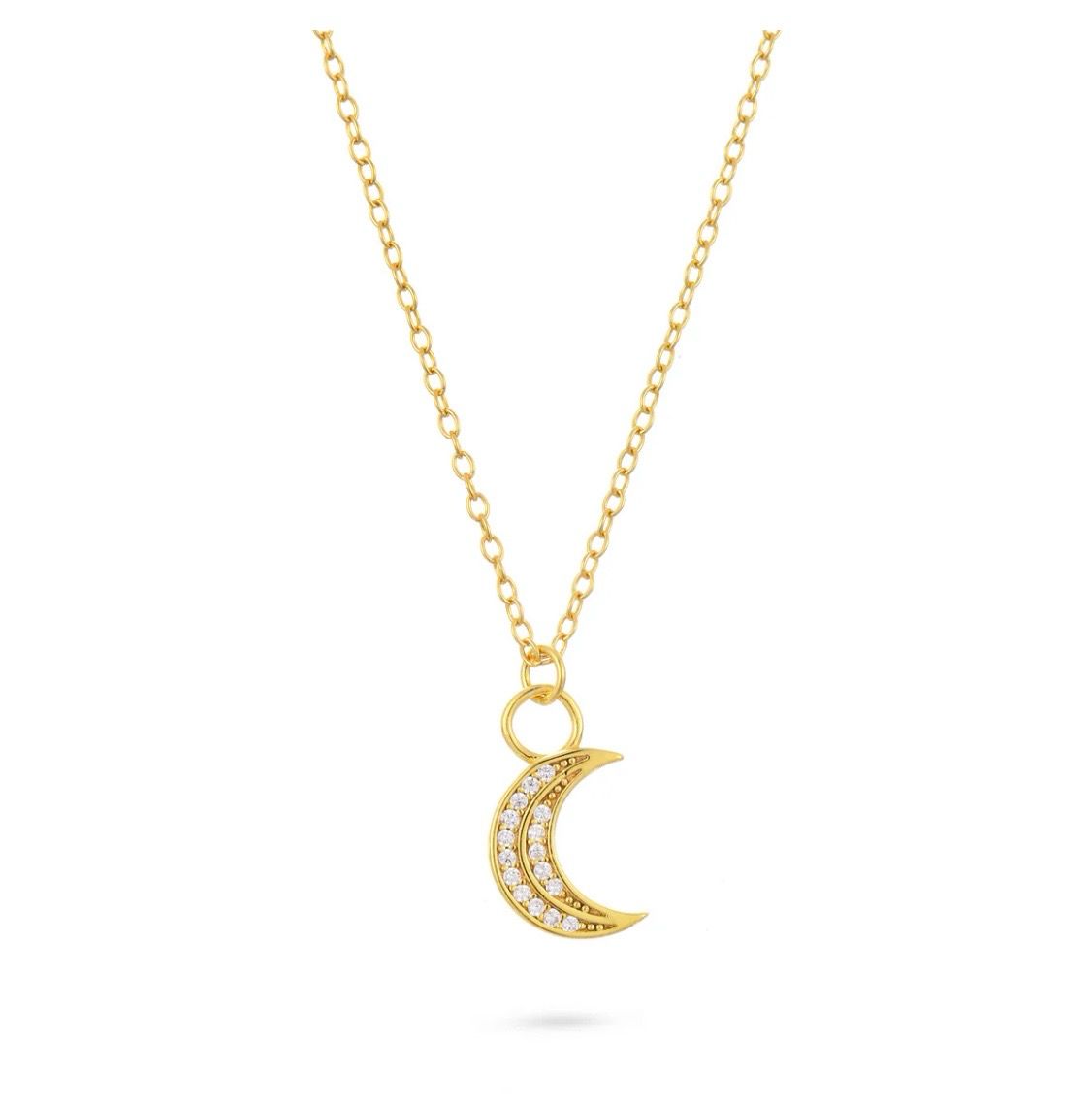 Gold Trip Celestial Moon Necklace