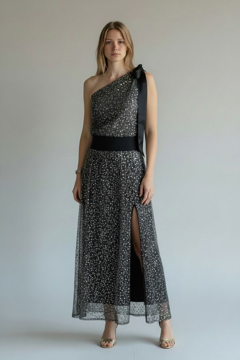 Beaubaileyrose 1 Shoulder Sequin Dress