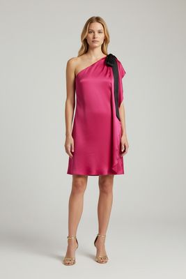 Beaubaileyrose 1 Shoulder Satin Dress