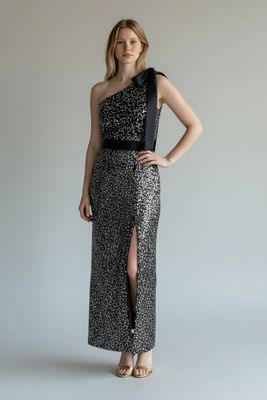 Beaubaileyrose 1 Shoulder Ombré Sequin Dress