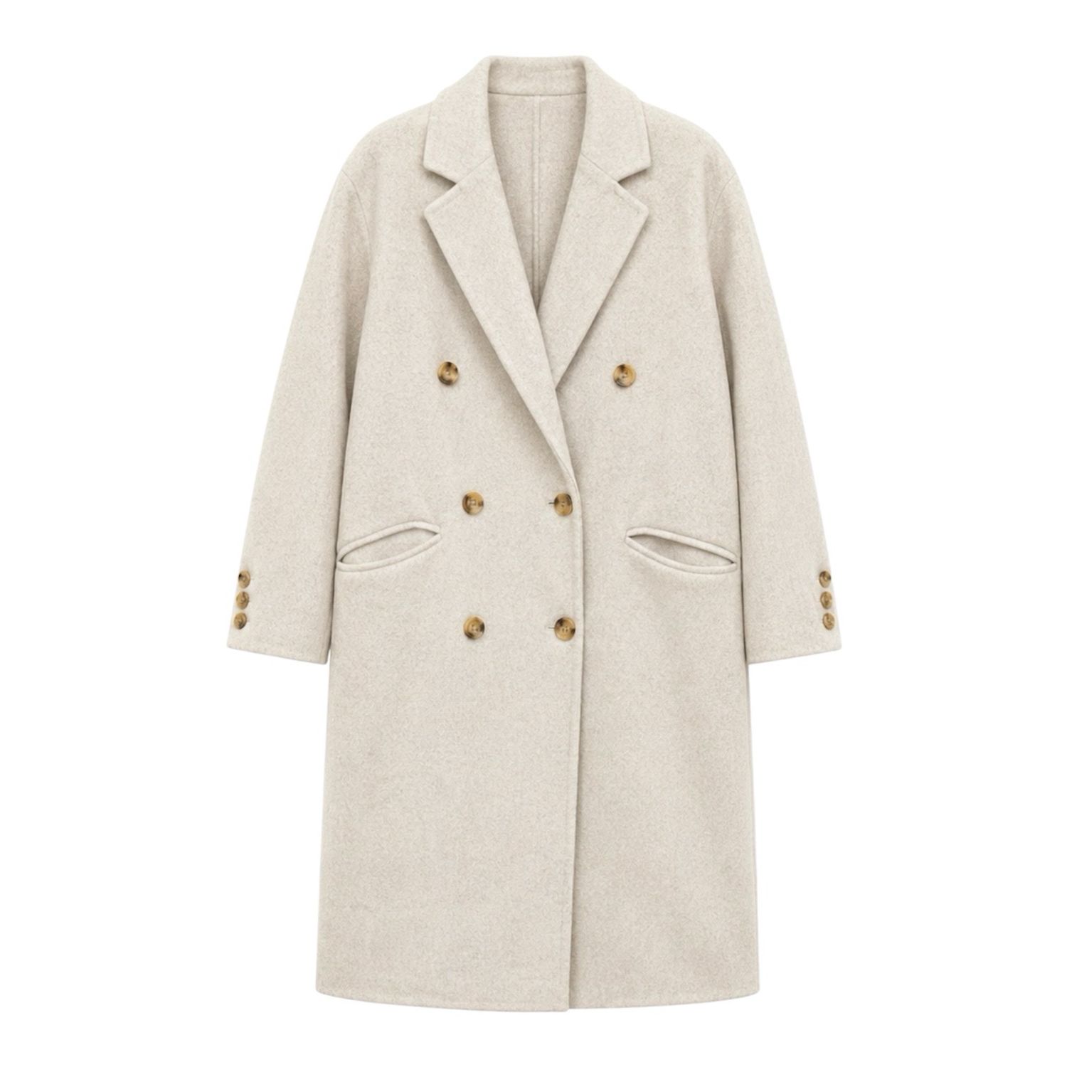 Wool Double Faced Minimalist Coat