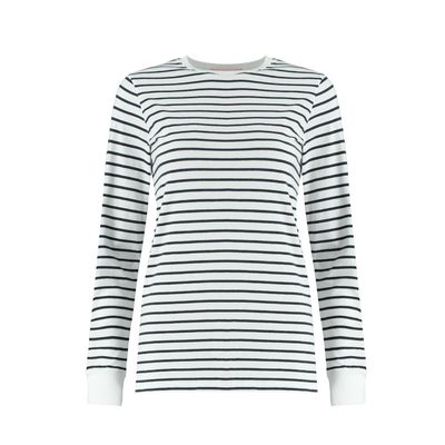 Ivy T - AUDREY Organic Cotton Crew Breton, Long Sleeve