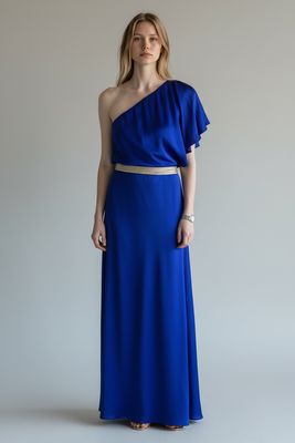 Ghost 1 Shoulder Satin Dress