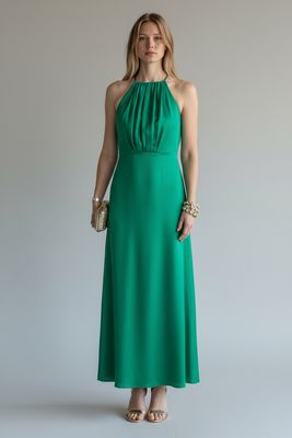 Halston Heritage Halter Neck Dress