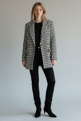 Sofie Schnoor - Checked Blazer Coat