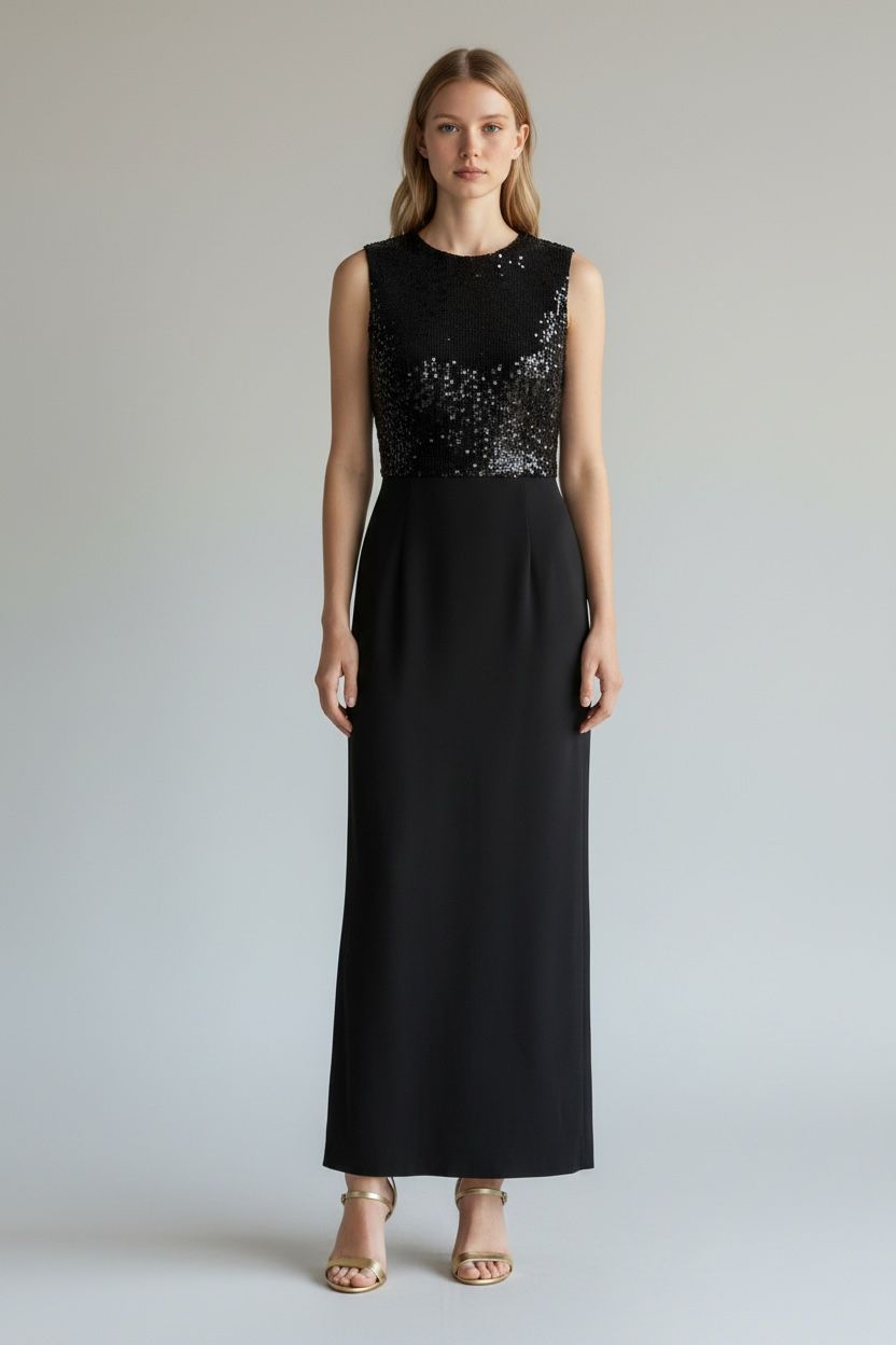 Jonathan Saunders Sequin Top Column Dress