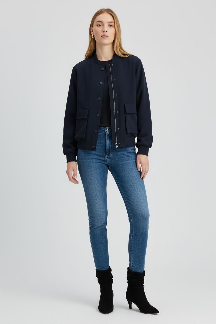 My Essential Wardrobe MEGAN Tailored Bomber Jacket