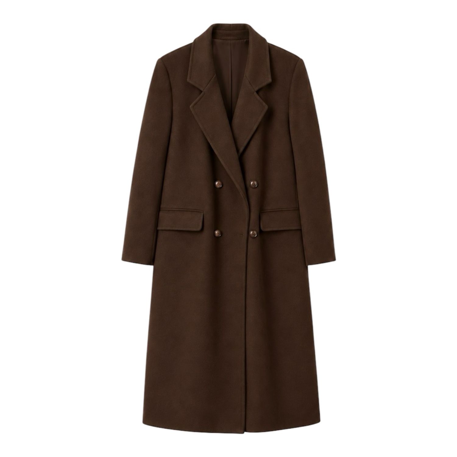 Wool Double Faced Minimalist Coat