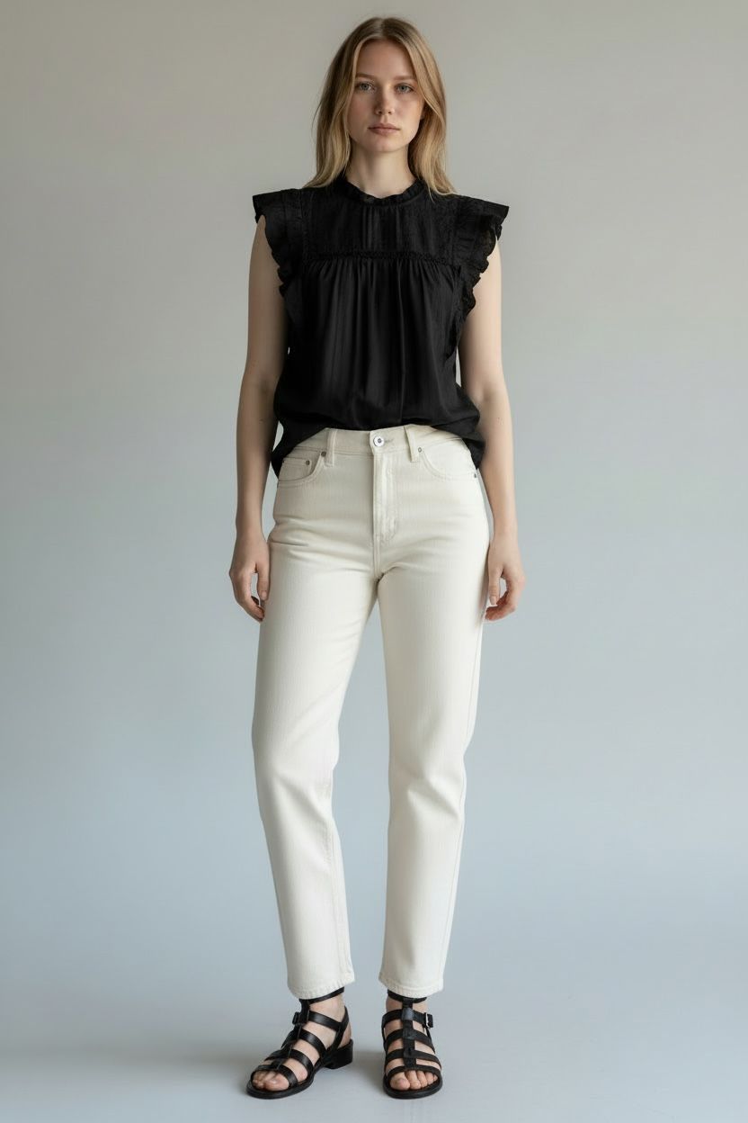 Suncoo LOROCO Cotton Embroidered Top