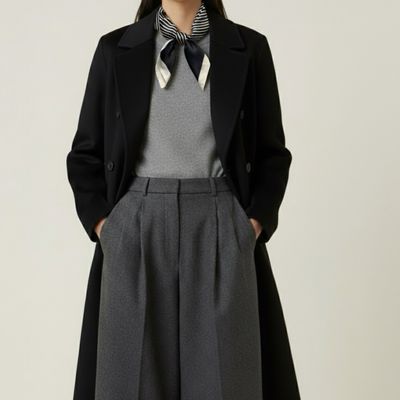 Wool Oversized Minimalist Coat