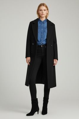 Wool Oversized Minimalist Coat