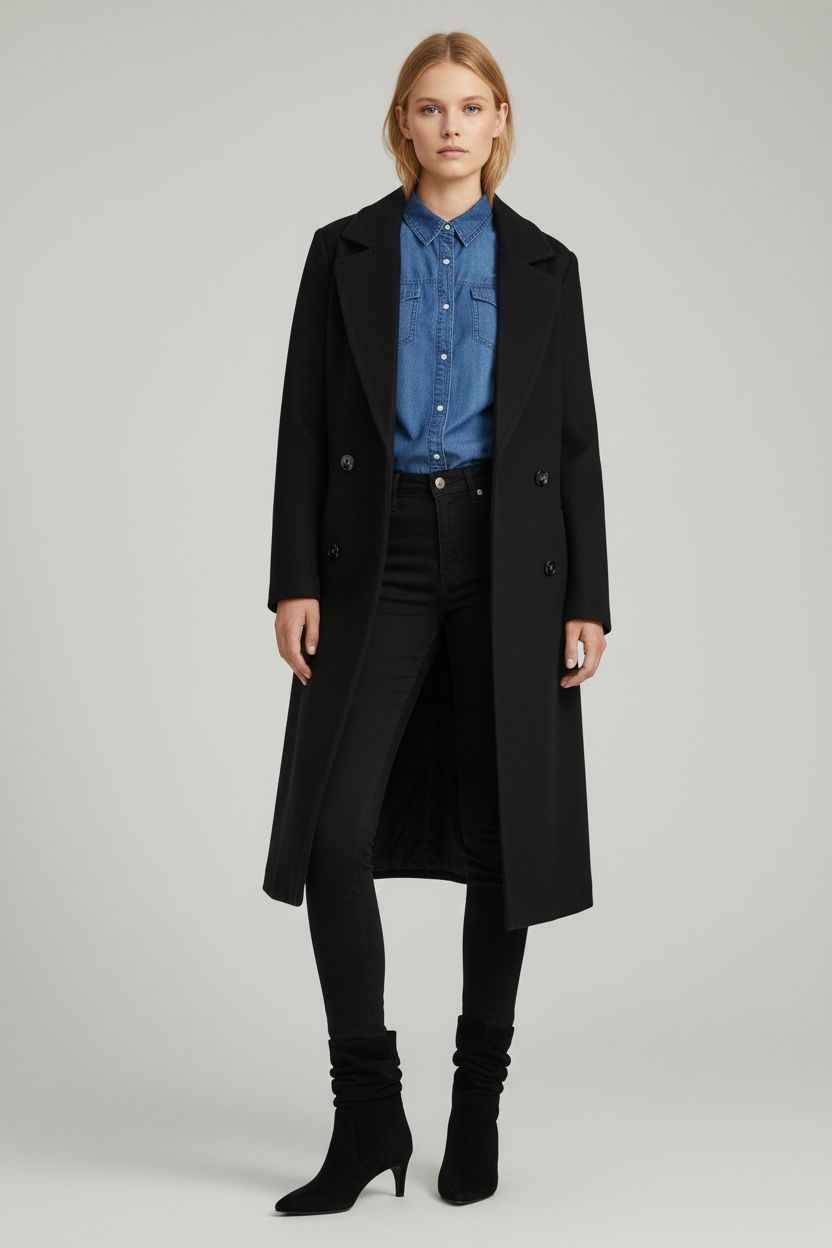 Wool Oversized Minimalist Coat