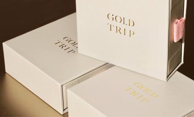 Gold Trip Crystal Star Drop Earrings