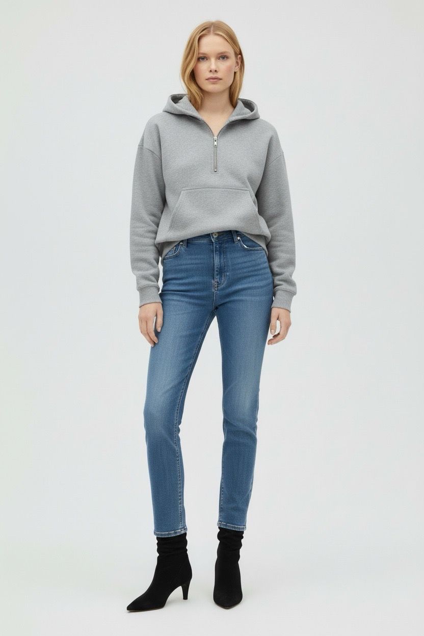 Earth Positive® Women's Half Zip Hoodie